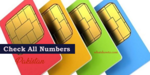 how to check my all numbers on my cnic